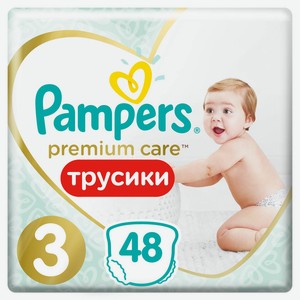 Трусики Pampers Premium Care 6-11 кг, размер 3, 48 шт, шт