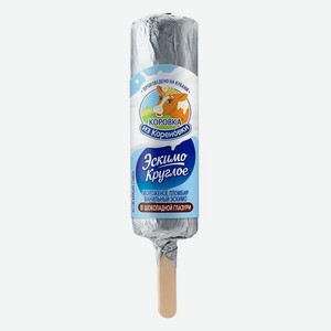 Мороженое Коровка из Кореновки Эскимо Пломбир ванильный в шоколадной глазури, 80 г
