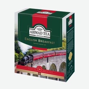 Чай черный мелколистовой Ahmad Tea English Breakfast, 100 пак, шт