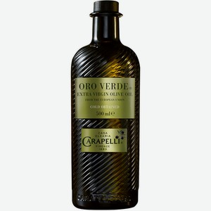 Масло оливковое Carapelli Extra Virgin Oro Verde нерафинированное, 500 мл, шт