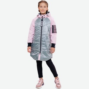 Пальто-бомбер для девочки  Бритни  batik р.152 цв.черно-красный арт.318-21в-152-80-01-1