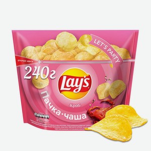 Картофельные чипсы Lay s Краб, 240 г