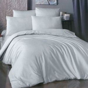 Комплект постельного белья La Besse Сатин серый Полуторный (239024)