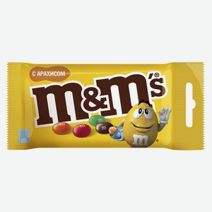 Драже M&M s с арахисом и молочным шоколадом, 45 г