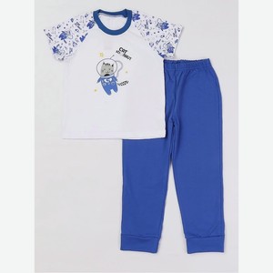 Пижама для мальчика (футболка+ брюки) КотМаркот р.116 цв.Белый арт.30332