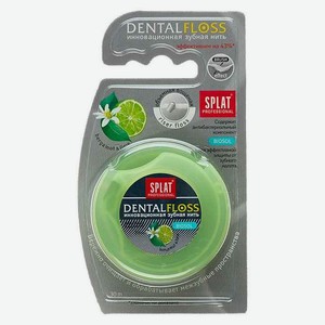 Зубная нить Splat Professional DentalFloss объемная с ароматом бергамота и лайма 30 м, шт