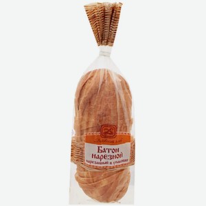 Батон Дедовский хлеб Нарезной, нарезка, 400 г