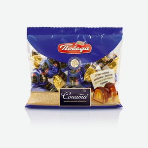 Конфеты шоколадные Победа вкуса Соната с лесным орехом и ореховым кремом, 250 г