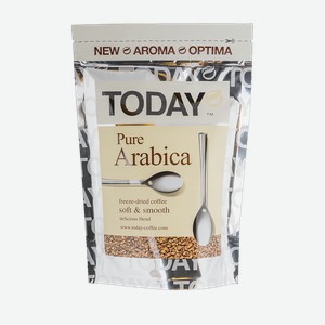 Кофе Today Pure Arabica растворимый сублимированный, 75 г