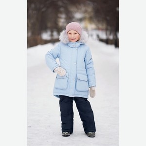 комплект (куртка+полукомбинезон) для девочки зимний  Ума  batik р.110 цв.голубой арт.218-20з