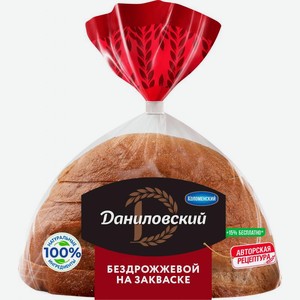 Хлеб Коломенский Даниловский бездрожжевой ржано-пшеничный нарезка 350г