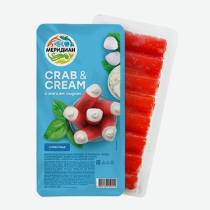 Крабовые палочки Crab&Cream сливочные Меридиан 200г