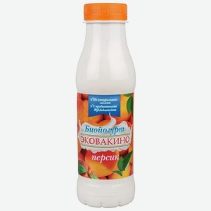 Йогурт питьевой Эковакино Персик 2%, 290 г