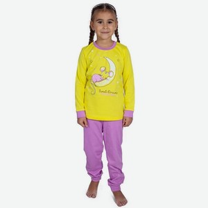 Пижама для девочки BASIA р.104 цв.фиалка+лимон арт.К2222-7173