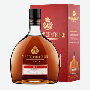 Коньяк Claude Chatelier XO в подарочной упаковке, 0.5л Франция