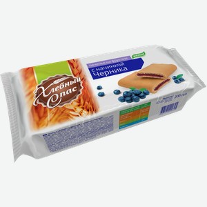 Печенье сдобное Хлебный Спас Черничные тарталетки на фруктозе, 200 г