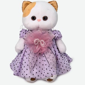Игрушка мягкая Кошечка Ли-Ли в нежно-сиреневом платье 24 см арт. LK24-056