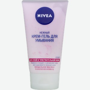 Крем-гель для умывания Nivea Aqua Effect Нежный для сухой и чувствительной кожи, 150 мл, шт