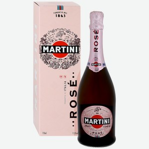 Вино игристое Martini Rose Extra Dry, подарочная упаковка, 0.75 л