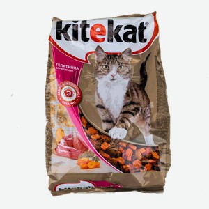 Корм Kitekat Телятинка аппетитная полнорационный для взрослых кошек, 800 г