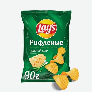 Картофельные чипсы Lay s Нежный сыр с луком, 90 г