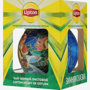 Чай черный Lipton Новогодний шар, листовой, 30 г