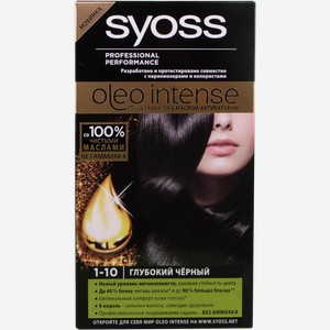 Крем-краска для волос Syoss Oleo Intence 1-10 Глубокий черный, шт