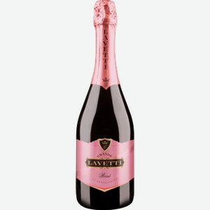Напиток плодовый алкогольный газированный ЛАВЕТТИ Розе розовый, сладкий, 0.75л