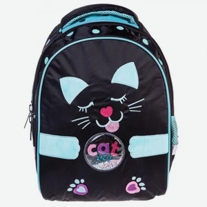 Рюкзак 37х26х17 см PRIMARY SCHOOL Кошка с ушками 2 отделения 1 карман и 1 потайной на спинке NRk_630