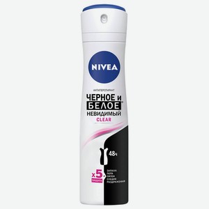 Дезодорант Nivea 150мл спрей невидимая защита для черного и белого