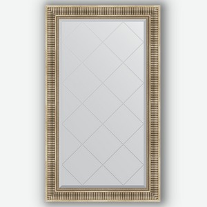 Зеркало с гравировкой в багетной раме Evoform серебряный акведук 93 мм 77x132 см