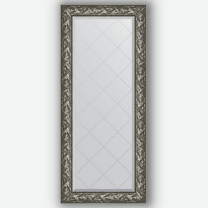 Зеркало с гравировкой в багетной раме Evoform византия серебро 99 мм 69x158 см