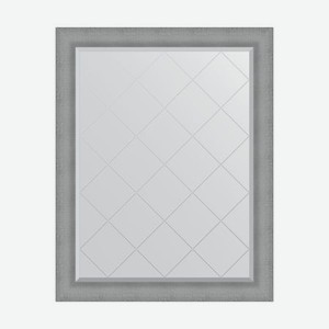 Зеркало с гравировкой в багетной раме Evoform серебряная кольчуга 88 мм 97x122 см