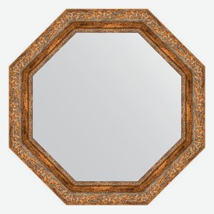 Зеркало в багетной раме Evoform виньетка античная бронза 85 мм 70x70 см