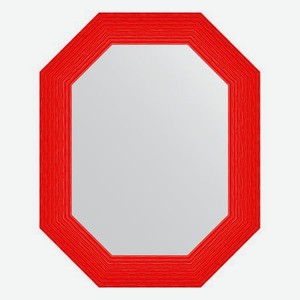 Зеркало в багетной раме Evoform красная волна 89 мм 61x76 см