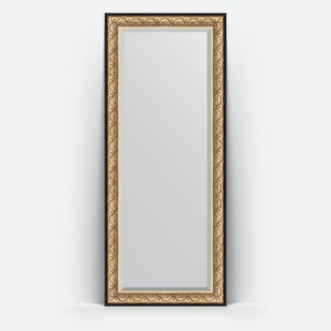 Зеркало напольное с фацетом в багетной раме Evoform барокко золото 106 мм 85x205 см
