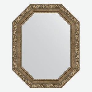 Зеркало в багетной раме Evoform виньетка античная латунь 85 мм 60x75 см