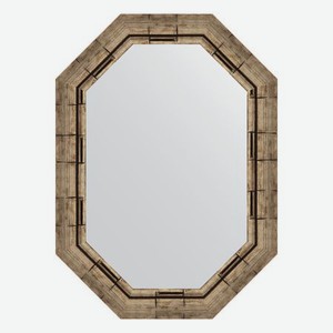 Зеркало в багетной раме Evoform серебряный бамбук 73 мм 53x73 см