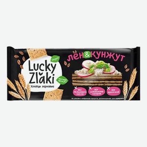 Хлебцы пшеничные Lucky Zlaki лен-кунжут 105 г