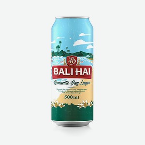 Пиво Bali Hai Romantic Day солодовое светлое пастеризованное фильтрованное 4,9% 0,5л ж/б Планета вкуса