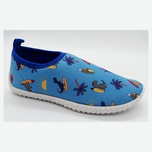 Обувь пляжная для мальчика Sabedoria Динозаврики голубая