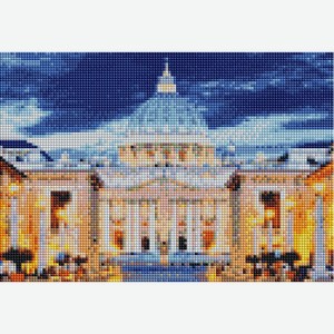 Алмазная мозайка 22х32 см квадратные стразы Собор Святого Петра в Ватикане F3-006