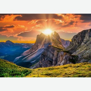 Картина по номерам 40х50 см Высокие горы на закате ХК-6219