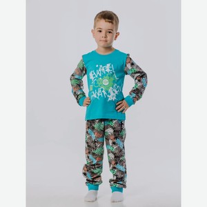 Пижама для мальчика batik р.140 цв.зеленый/мультиколор арт.00816_bat
