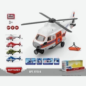 Модель вертолета Play Smart МЧС со световыми и звуковыми эффектами, 41*17*12 см арт.9715a