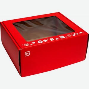 Коробка складная красная большая 30х13х26(Арт Дизайн)