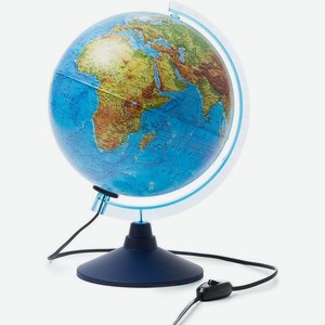 Глобус физико-политический 250мм с подсветкой Классик Евро