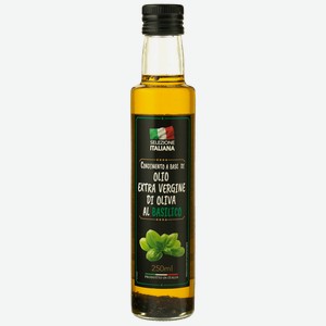 Масло оливковое нерафинированное высшего качества с базиликом SELEZIONE ITALIANA , 250мл