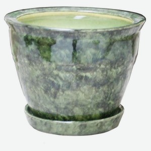 Горшок керамический зеленый Ø18х25 см, 4 л