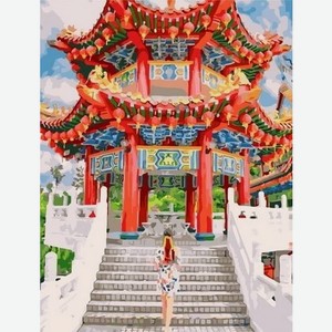 Картина по номерам 40х50 см Уровень 4 Китайский храм MCA866